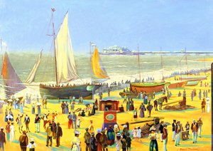 Ghosts on Brighton Beach by Robert Tyndall